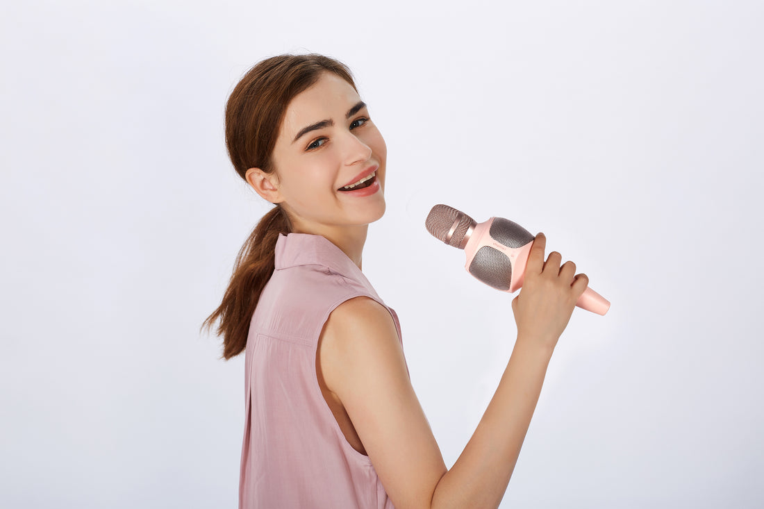 Karaoke Fun on the Go: Wireless Bluetooth Handheld Microphone Speaker