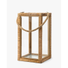 Rattan & Glass Lantern