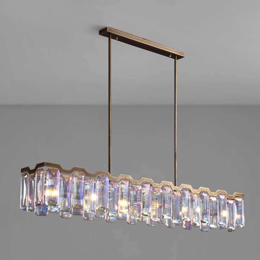 Modern Colorful Crystal Chandelier - Dining Room