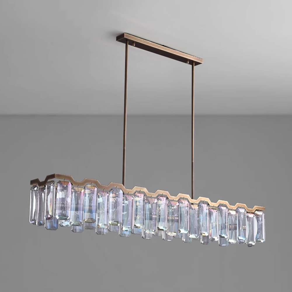Modern Colorful Crystal Chandelier – Dining Room – view 2