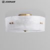 Minimalist Brass Flush Mount Ceiling Light – view 2