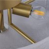 Minimalist Brass Flush Mount Ceiling Light – view 8