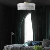 Minimalist Brass Flush Mount Ceiling Light – view 5