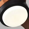 Modern Walnut LED Ceiling Fan with Remote – view 8