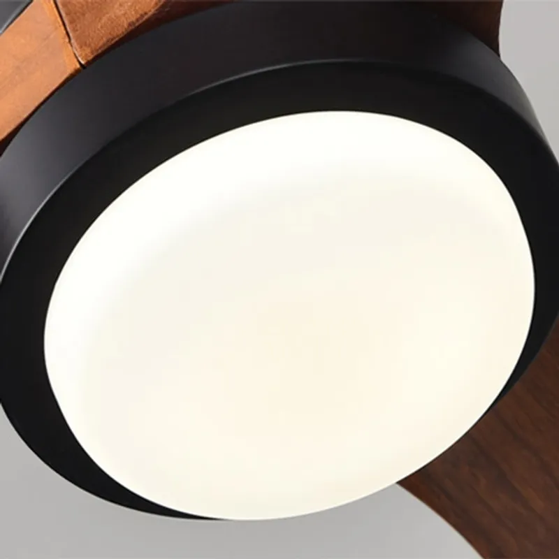 Modern Walnut LED Ceiling Fan with Remote – view 8