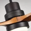 Modern Walnut LED Ceiling Fan with Remote – view 7