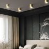 Minimalist Brass Globe LED Flush Mount Light – view 5