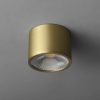 Minimalist Brass Globe LED Flush Mount Light – view 2
