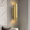 Modern Brass Wall Sconce for Living Room – view 3