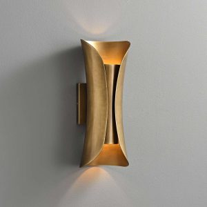 Brushed Bronze Modern Wall Sconce