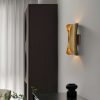 Brushed Bronze Modern Wall Sconce – view 3