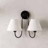 Wainwright Double Swoop Sconce - Elegant Dual-Arm Wall Light