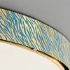 Blue Tiger Stripes Brass Modern Ceiling Light – view 5