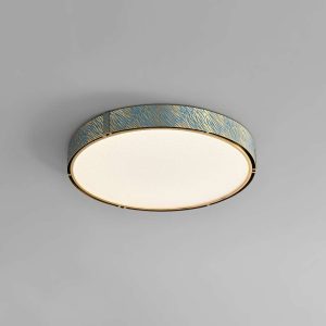 Blue Tiger Stripes Brass Modern Ceiling Light