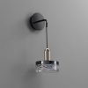 Modern Black & Gold Wall Sconce – view 2