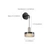 Modern Black & Gold Wall Sconce – view 8