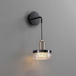 Modern Black & Gold Wall Sconce