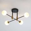 White Modern Bedroom Ceiling Light – view 6