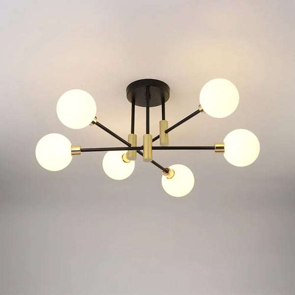 White Modern Bedroom Ceiling Light – view 8