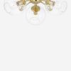 Crystal Orb Semi-Flush Mount Ceiling Light – view 3