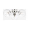Crystal Orb Semi-Flush Mount Ceiling Light