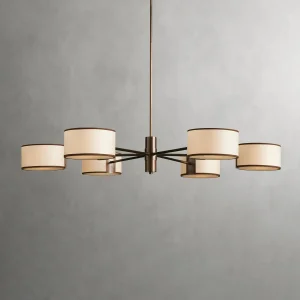 Daphne 48" Round Chandelier in Ecru
