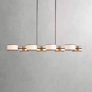 Daphne Fabric Linear Chandelier
