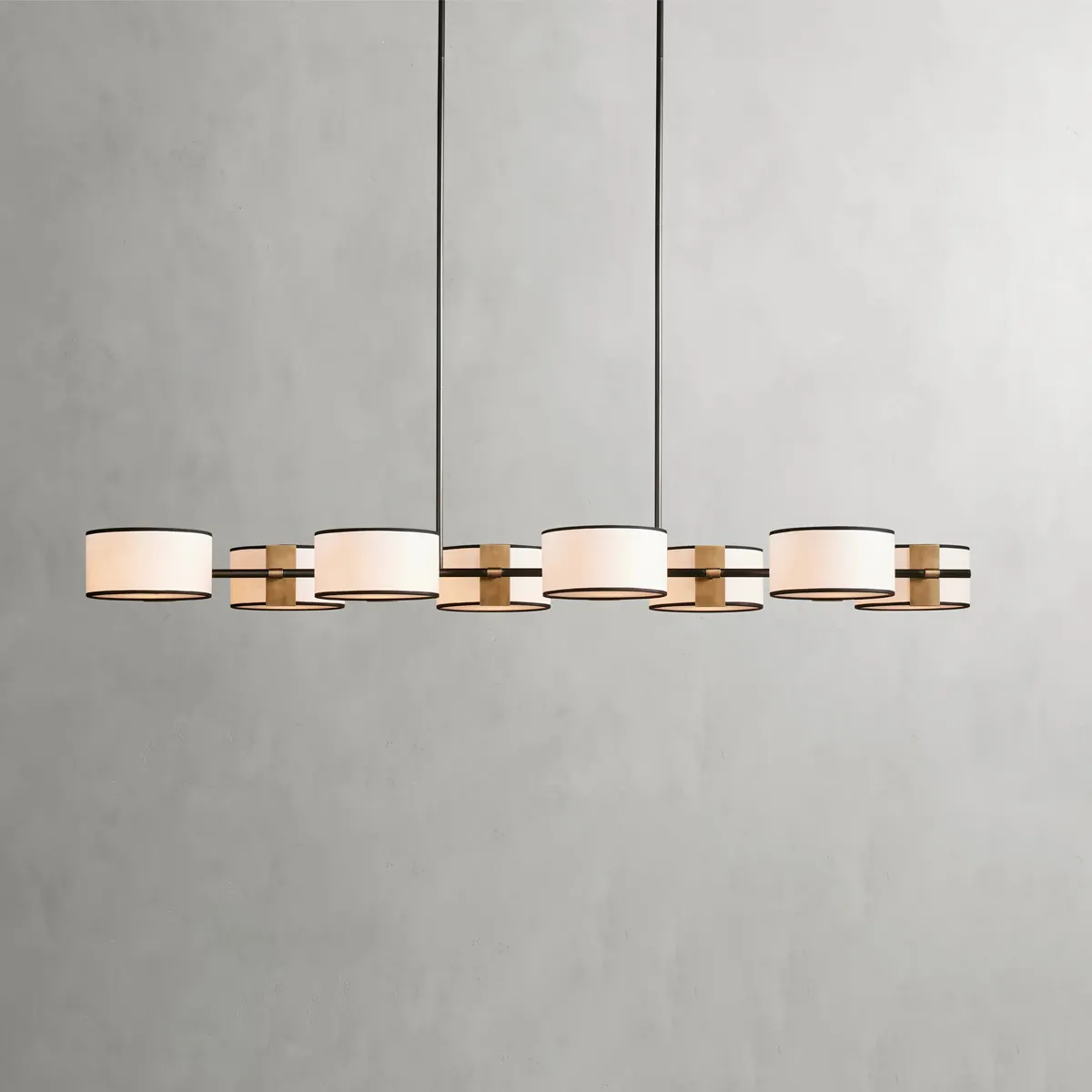 Daphne Fabric Linear Chandelier