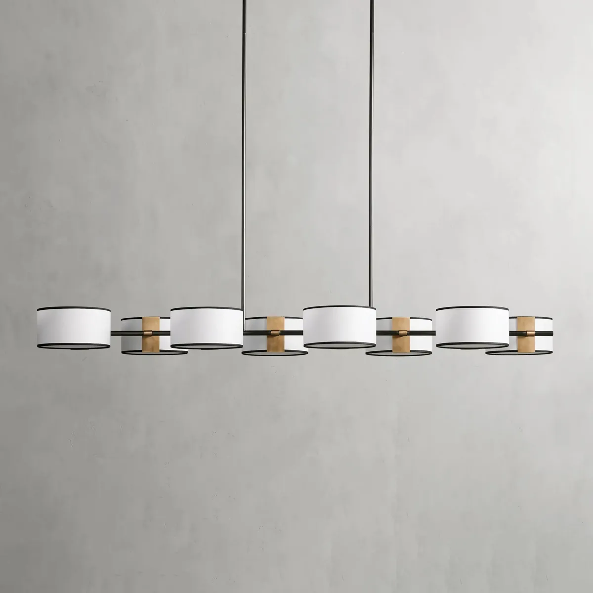 Daphne Fabric Linear Chandelier