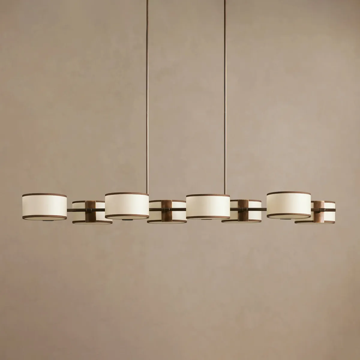 Daphne Fabric Linear Chandelier