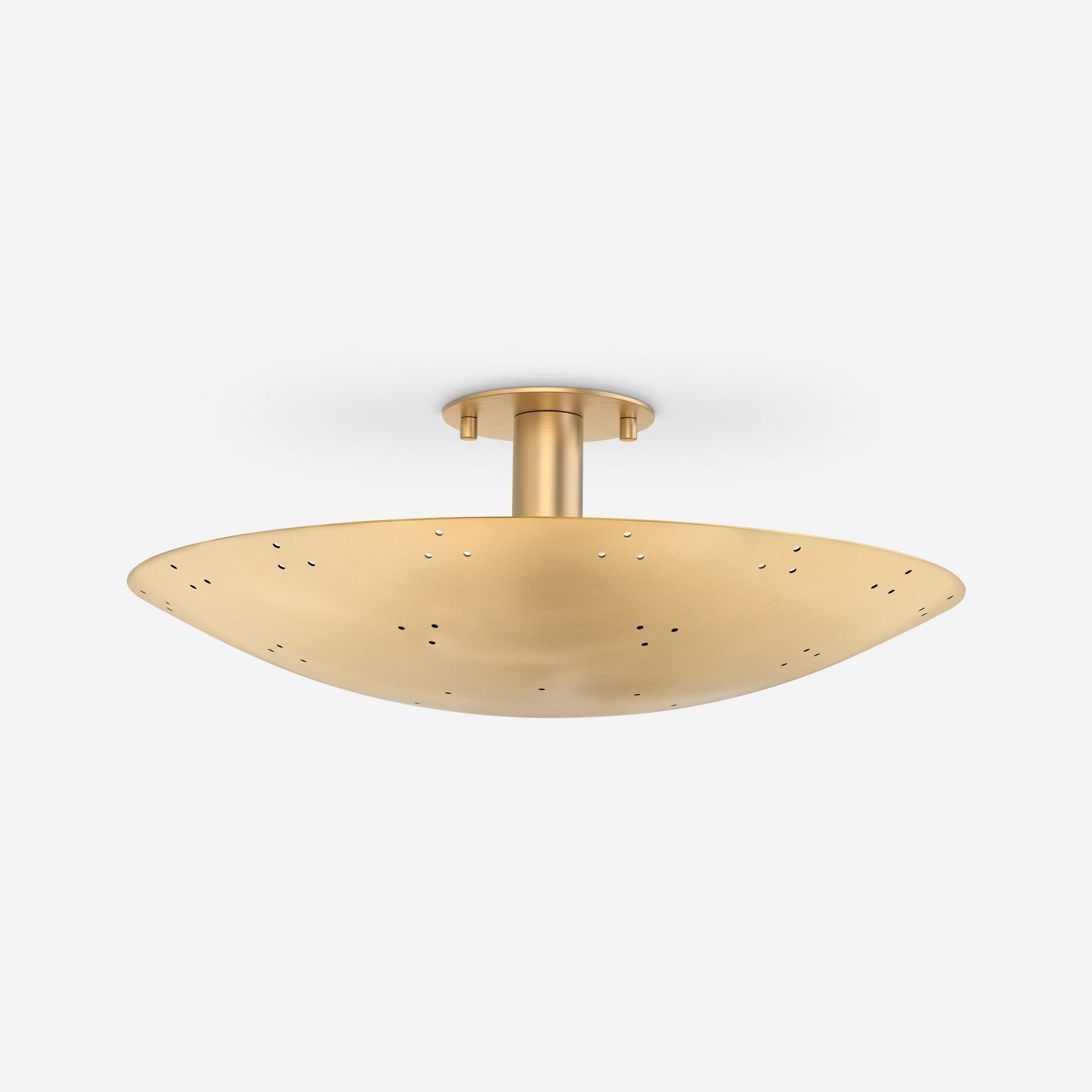 Kerris Perforated Disc Flush Mount Ceiling Light
