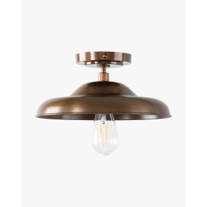 Clifton Flush Mount | Brass & Classic Ceiling Light
