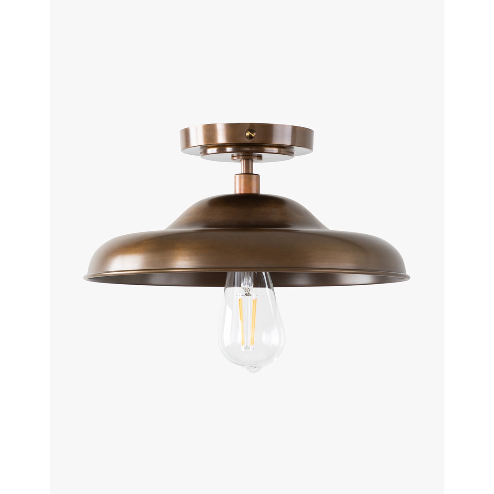 Clifton Flush Mount | Brass & Classic Ceiling Light