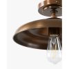 Clifton Flush Mount | Brass & Classic Ceiling Light – view 4