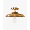 Clifton Flush Mount | Brass & Classic Ceiling Light – view 5