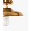 Clifton Flush Mount | Brass & Classic Ceiling Light – view 6