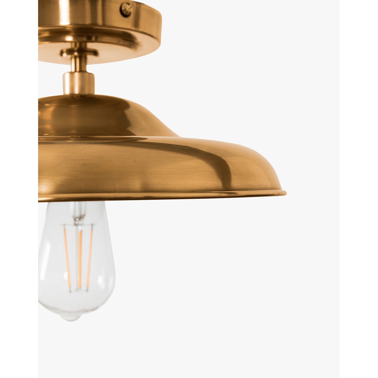 Clifton Flush Mount | Brass & Classic Ceiling Light – view 6