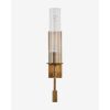 Elton Sconce — Mid-Century Brushed Brass Wall Light – view 2