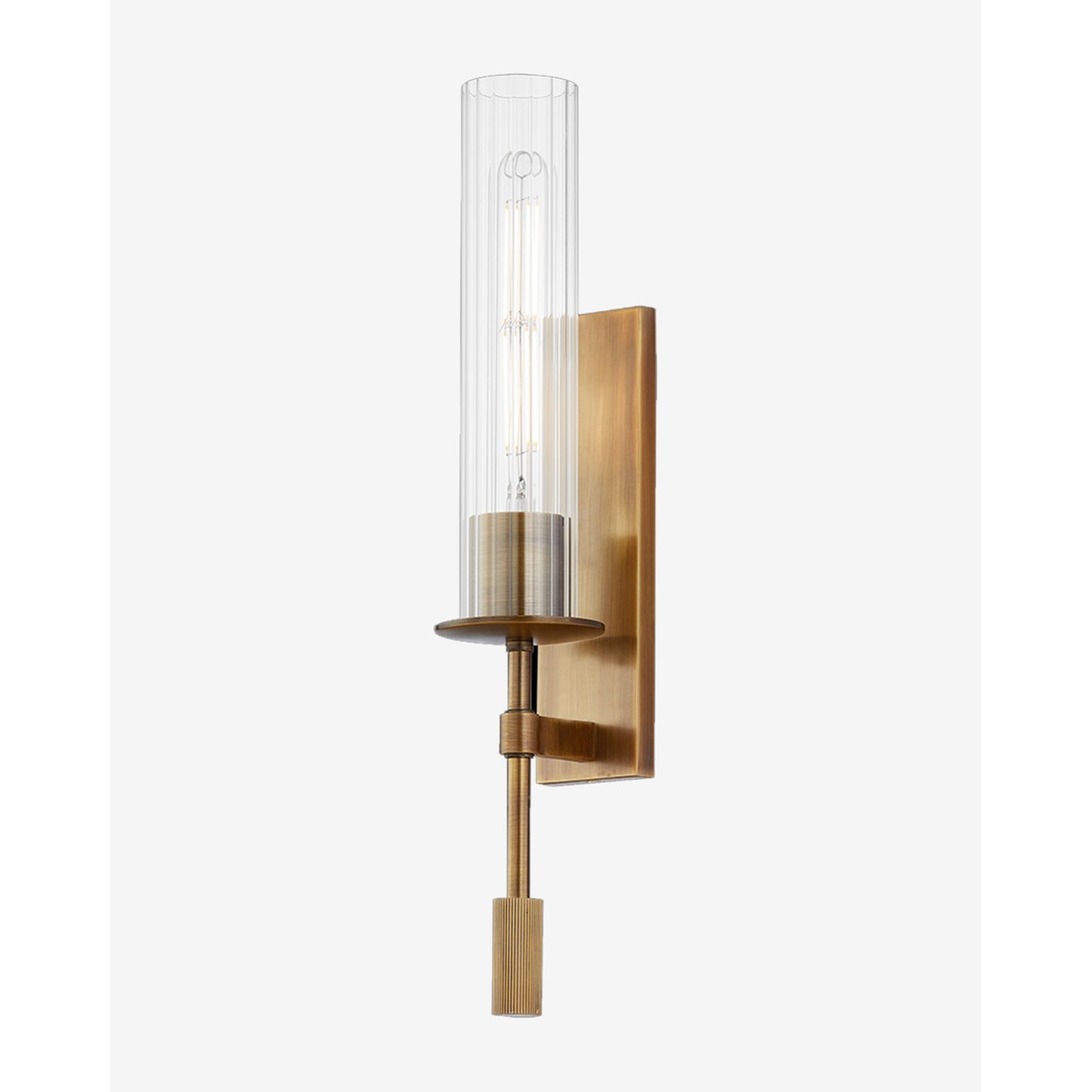 Elton Sconce — Mid-Century Brushed Brass Wall Light – view 3