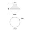 Maxton Flush Mount Patina Brass & Opal Glass – view 4