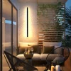 Minimalist Haylen Cylinder Outdoor Wall Lighting in Black