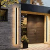 Minimalist Haylen Cylinder Outdoor Wall Lighting in Black