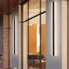 Minimalist Haylen Cylinder Outdoor Wall Lighting in Black