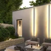 Minimalist Haylen Cylinder Outdoor Wall Lighting in Black
