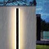 Minimalist Haylen Cylinder Outdoor Wall Lighting in Black