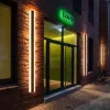 Haylen Solar Cylinder Outdoor Wall Lighting in Black
