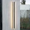 Haylen Solar Cylinder Outdoor Wall Lighting in Black