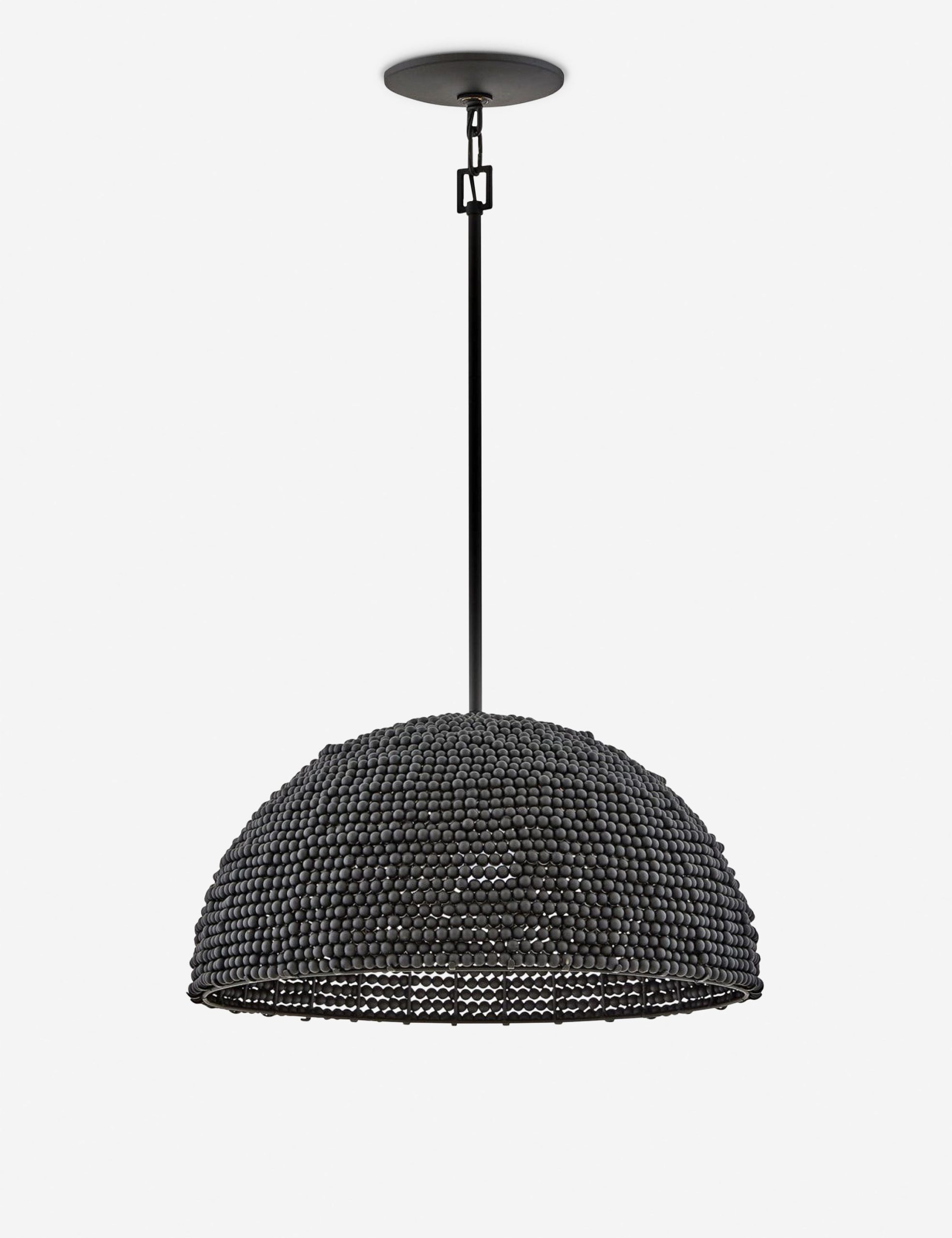 Raquel Woven Bead Dome Pendant Light – view 4
