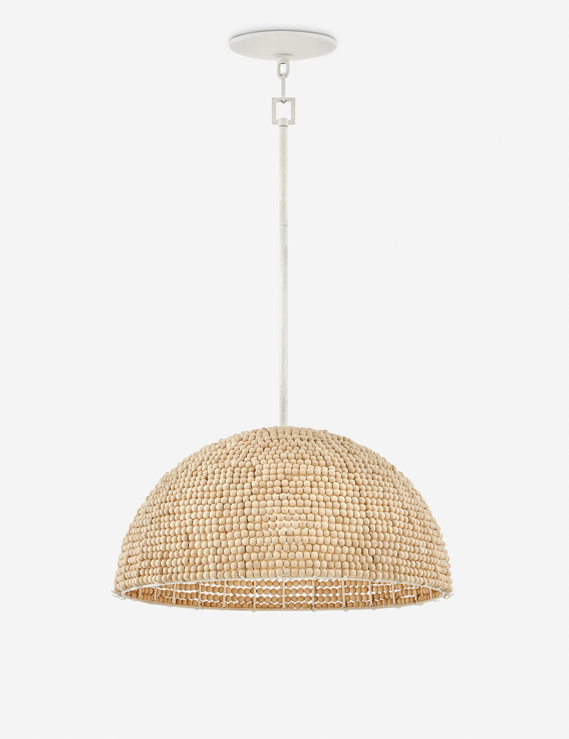 Raquel Woven Bead Dome Pendant Light – view 2
