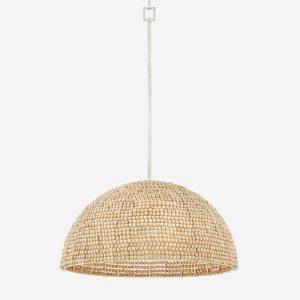 Raquel Woven Bead Dome Pendant Light